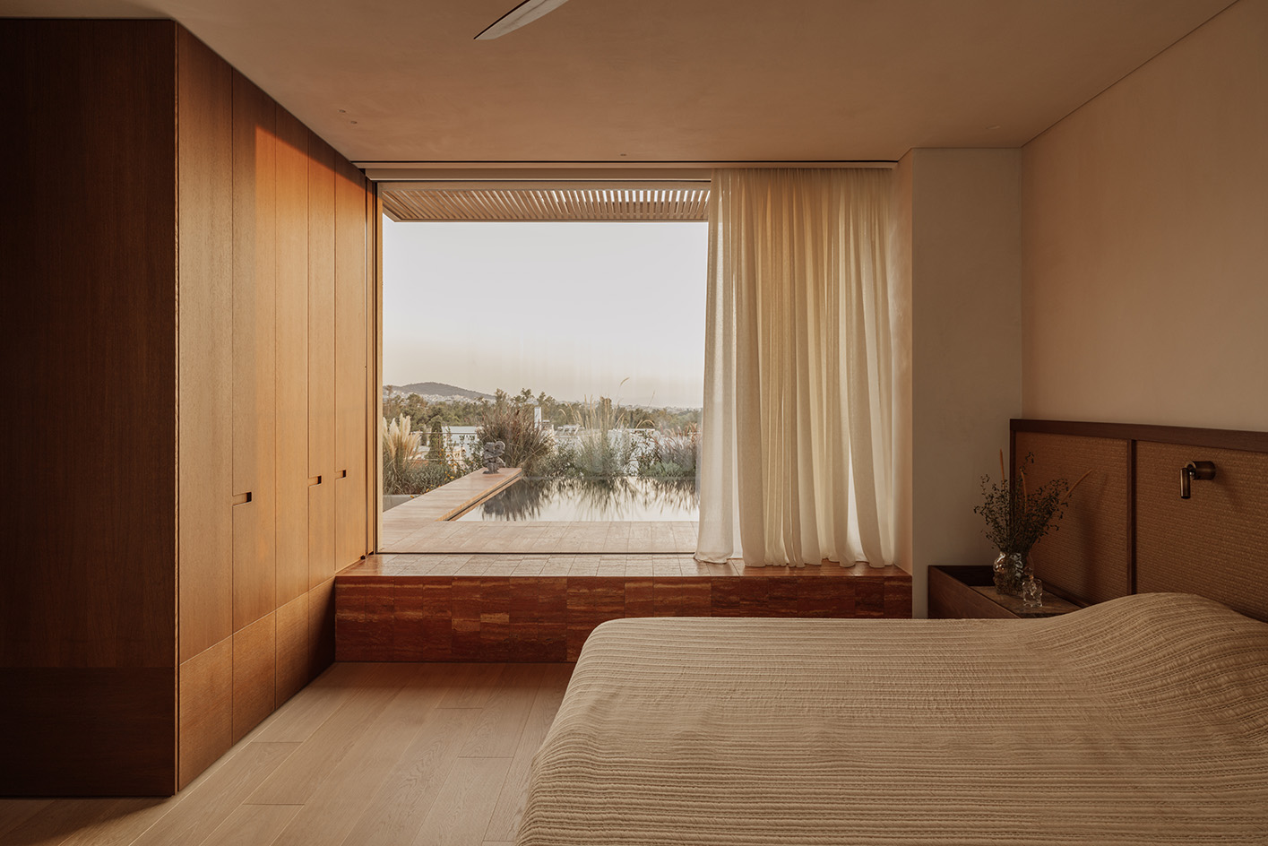 a dreamy Athens penthouse by block722, with natural materials, neutral colours