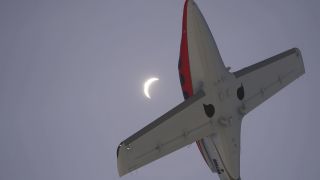 An eclipse in Microsoft Flight Simulator 2024