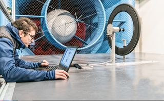 DT-Swiss and Swiss Side have performed extensive studies in the wind tunnel at Immenstaad, Germany