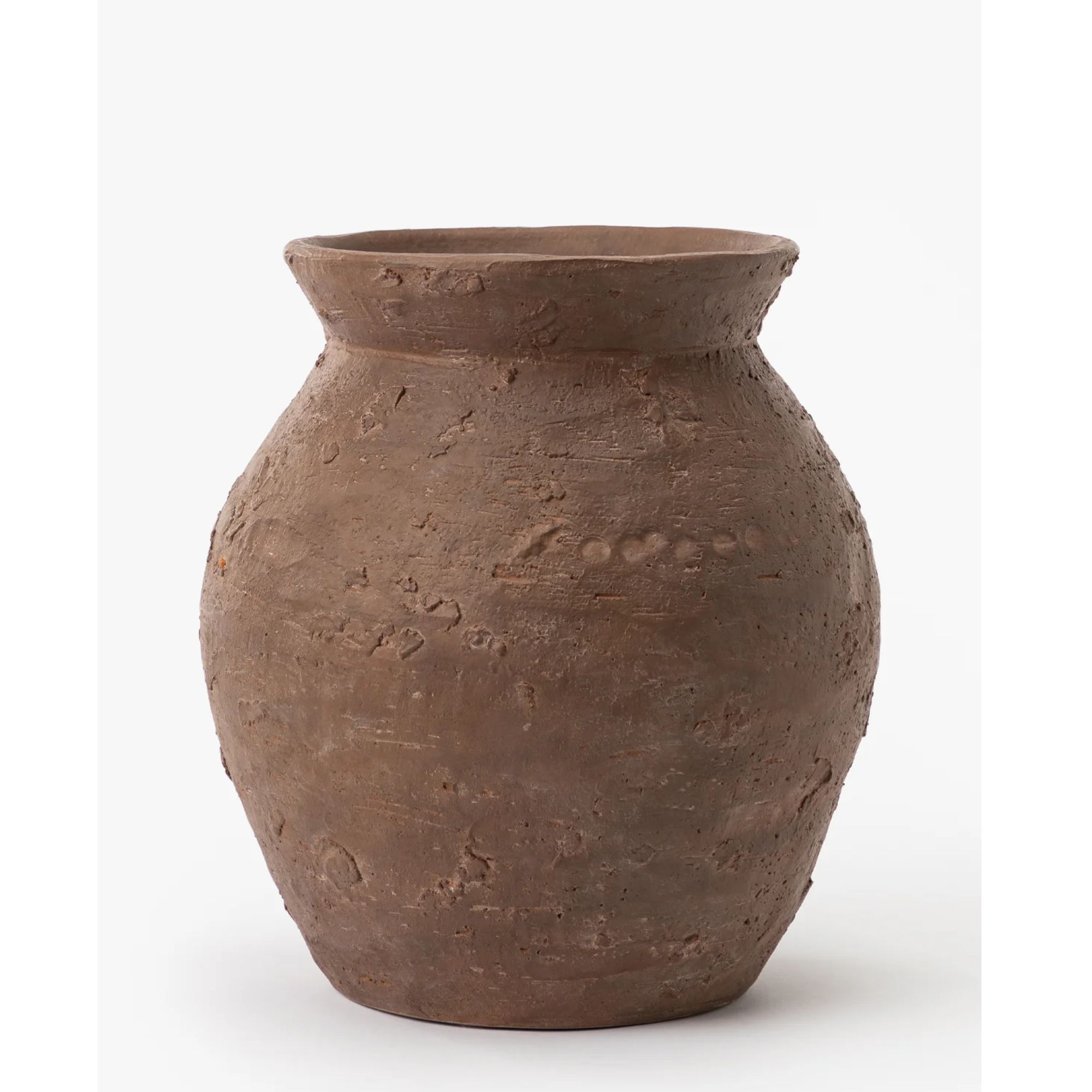 large rustic terracotta vase