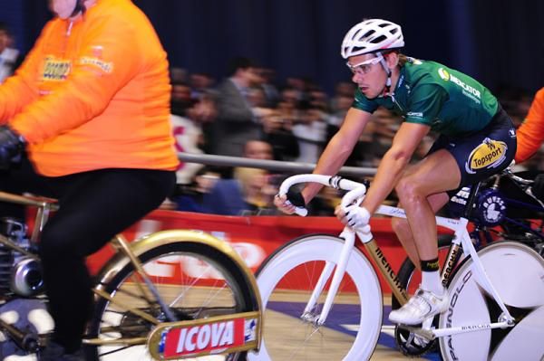 Kenny De Ketele in the derny final