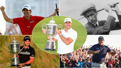 PGA Championship winners in a montage