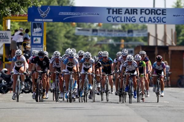 The women get underway at Arlington's Air Force Cycling Classic.