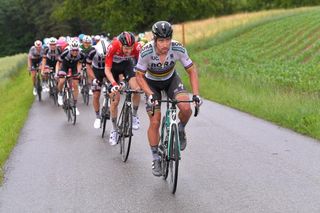 Peter Sagan attacks near the end of stage 3 at Tour de Suisse