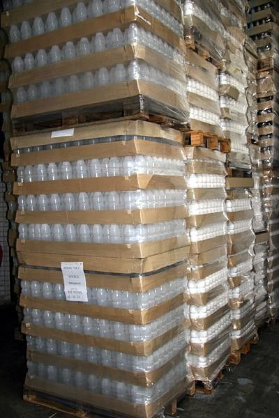 Bottles ready to be branded.