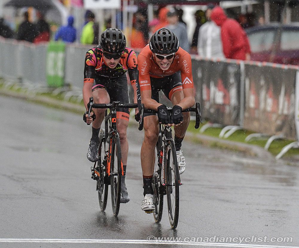 Matteo Dal-Cin (Rally Cycling) Marc-Antoine Soucy (Garneau Qu&eacute;becor) open a gap