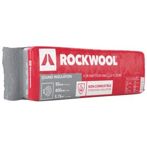 Rockwool Sound Insulation Slab - 50 X 400 X 1200mm