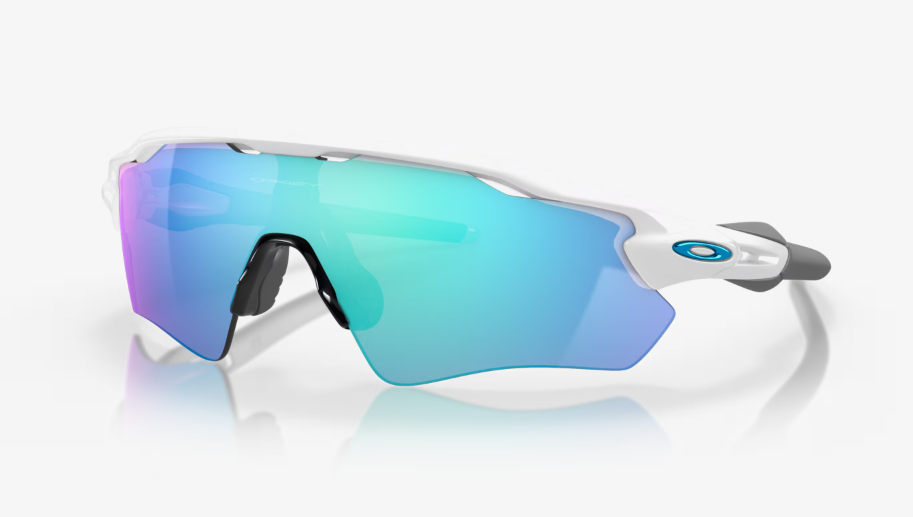 Oakley Radar EV glasses with a turquoise lens