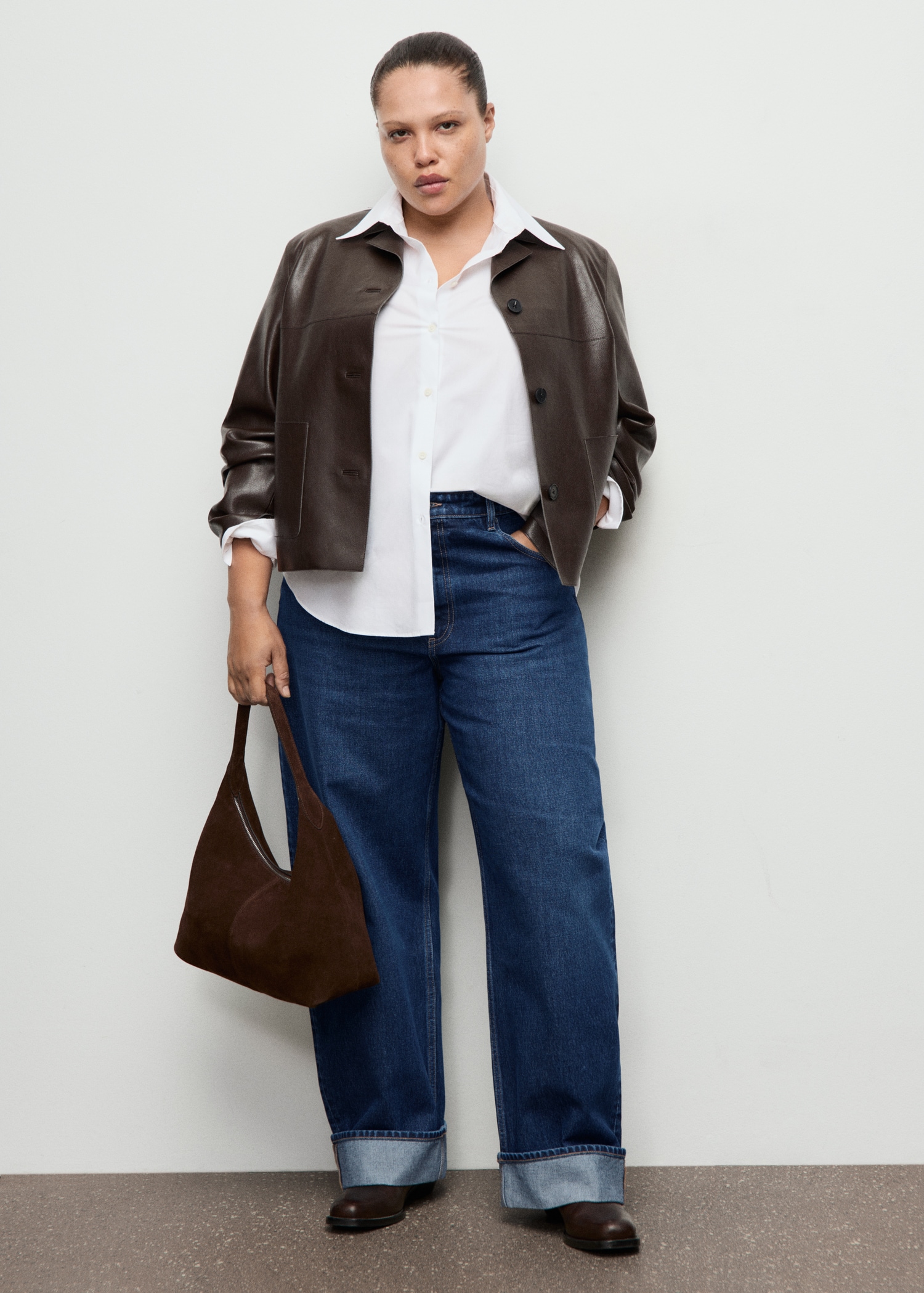 Balloon Jeans With Rolled-Up Hem - Women | Mango United Kingdom