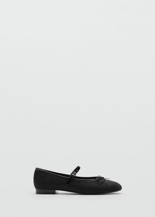 Ballerinas With Strip and Bow Detail - Women | Mango United Kingdom