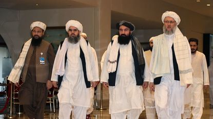 Taliban leaders in Qatar.