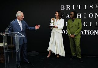 King Charles attends the British Fashion Council awards