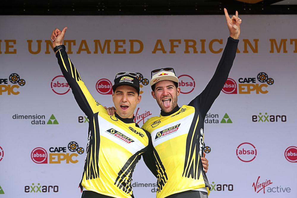 Lars Forster and Nino Schurter of SCOTT SRAM