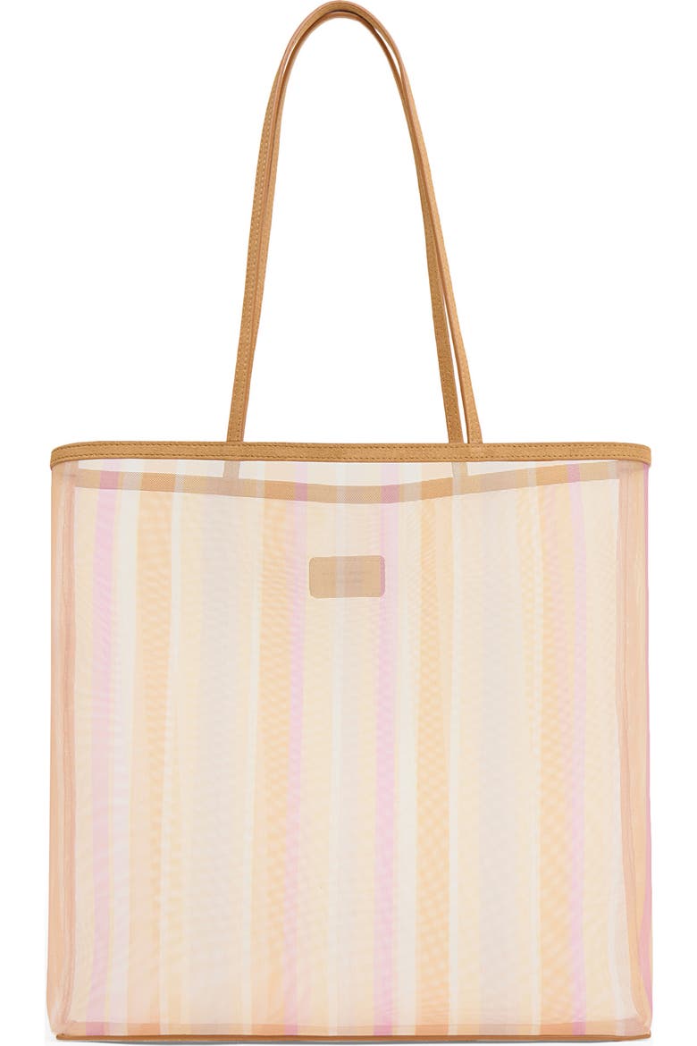 Large Filo Stripe Mesh Tote