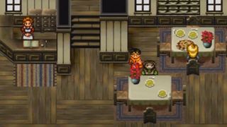 Inside The White Deer Inn in the Suikoden game