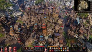 A huge collection of BG3 crates, chests and barrels