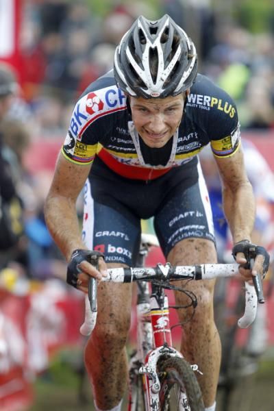 Niels Albert (BKCP-Powerplus) en route to victory in Ruddervoorde.