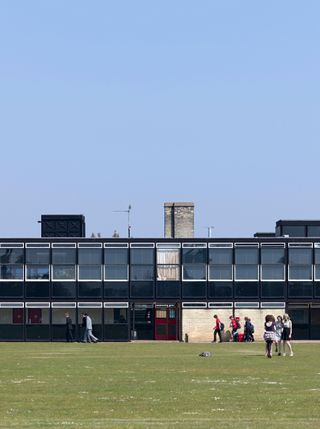 Modern school building