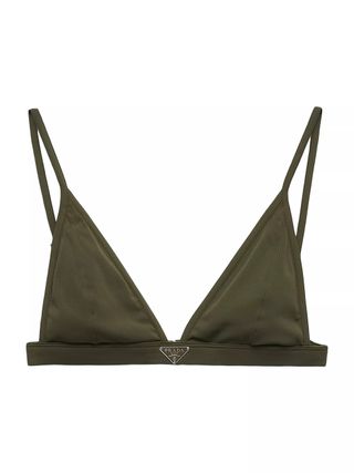 Prada, Ribbed Knit Bralette