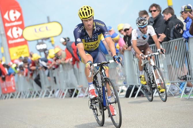 Nicolas Roche (Saxo-Tinkoff) on Mont Ventoux