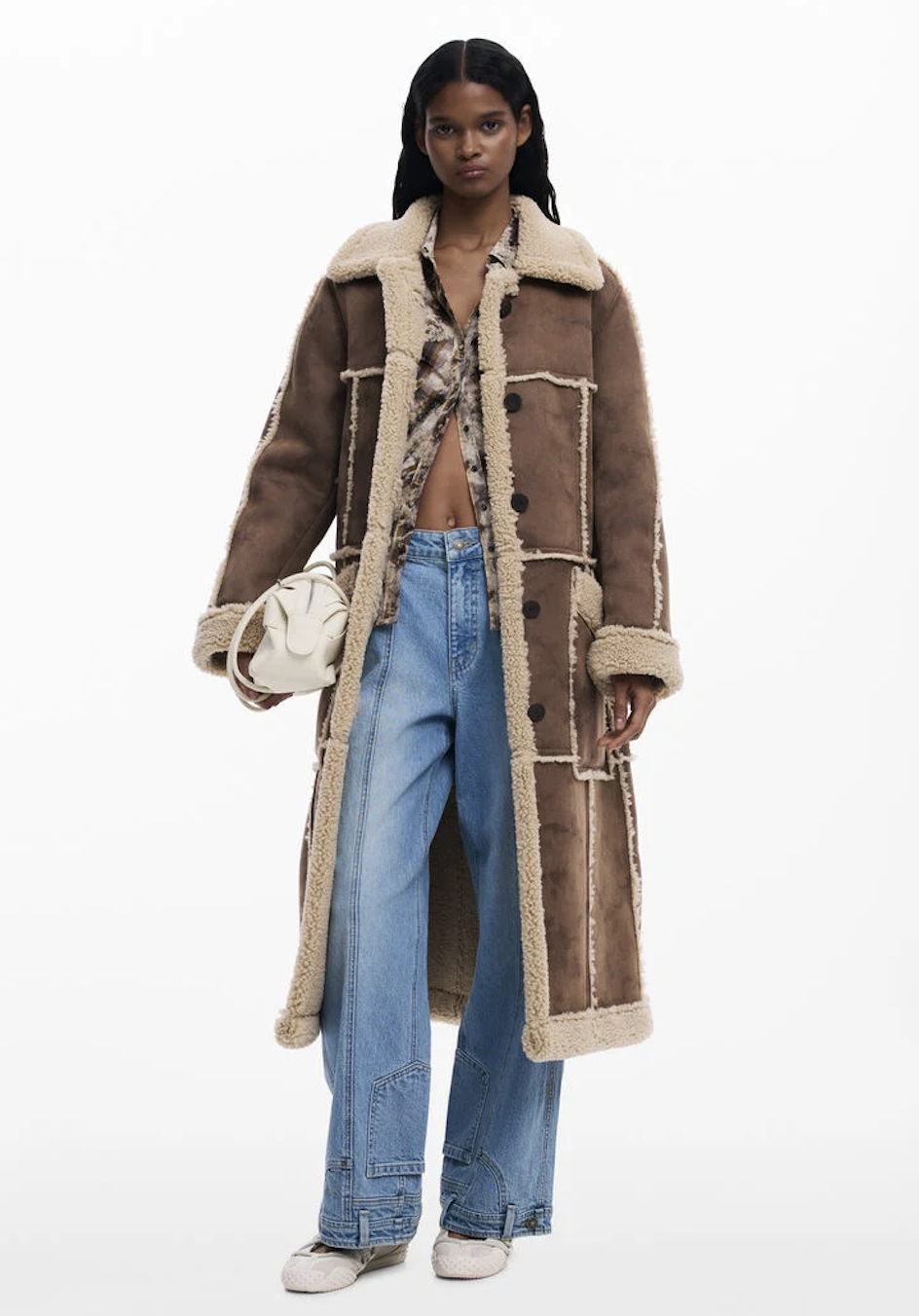 Faux Leather Coat