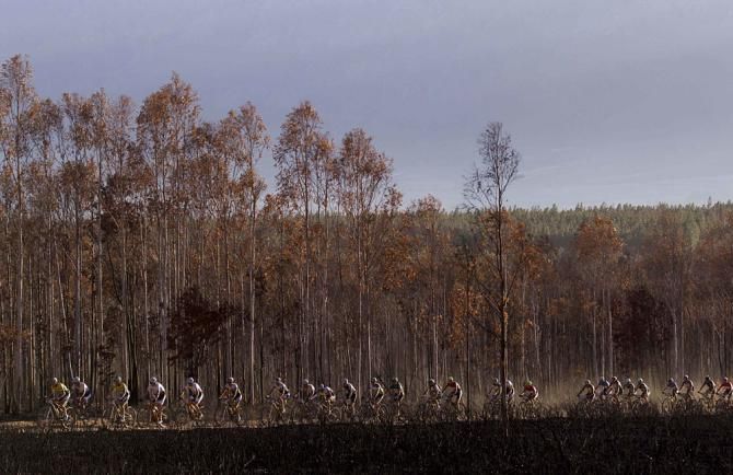 The lead bunch during stage 4