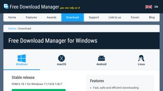 Free Download Manager website screenshot