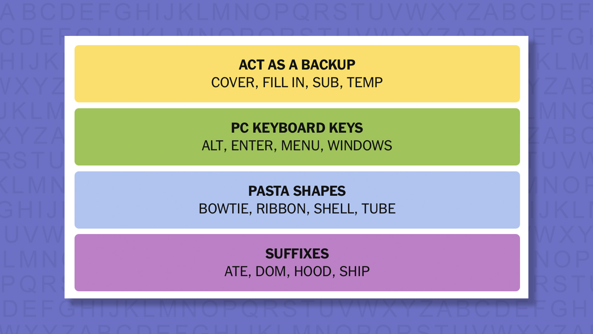 NYT Connections answers for game 959 on a purple background