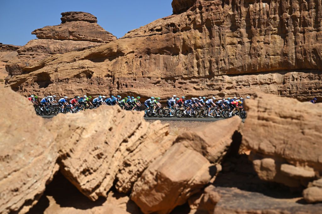 The AlUla Tour peloton
