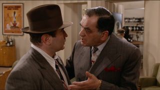 Alan Tilvern has an empassioned conversation with Bob Hoskins in his office in Who Framed Roger Rabbit.