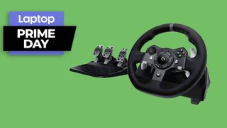 Logitech G920 driving force racing wheel and floor pedals