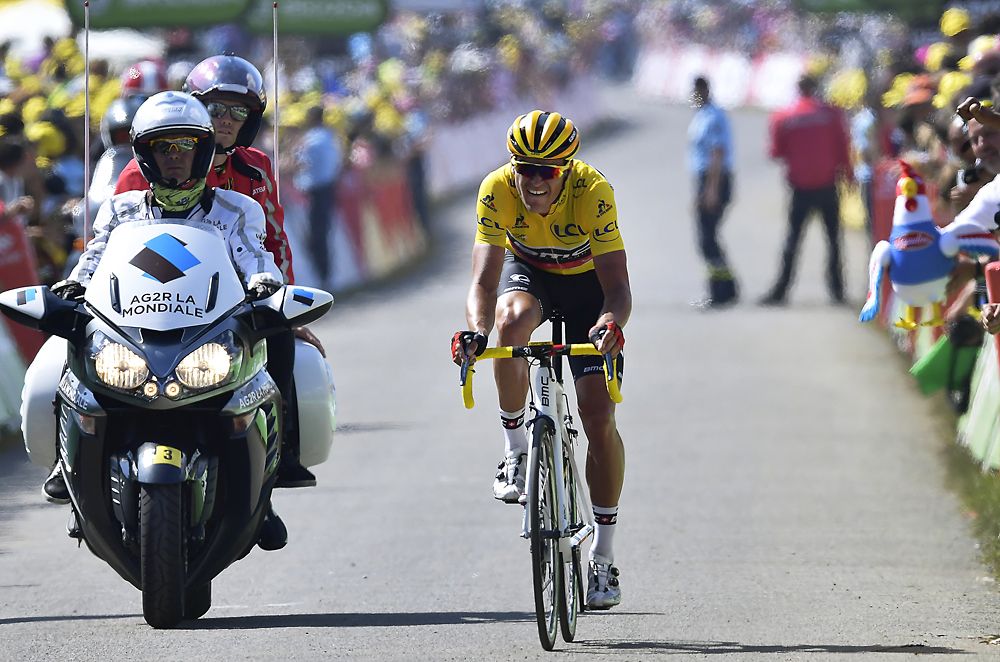 Greg Van Avermaet (BMC) finished the day in 5th place