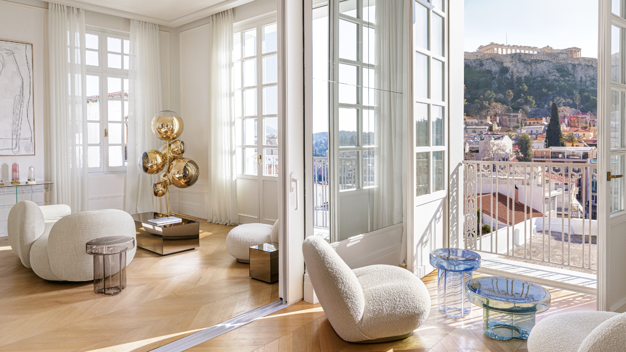 Luxury Pied a Terre apartment at The Dolli at Acropolis, Athens, with view of the Acropolis