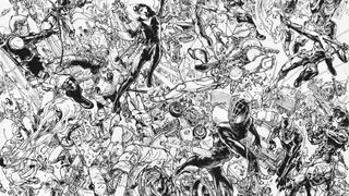 An illustration by Kim Jung Gi for Marvel Comics