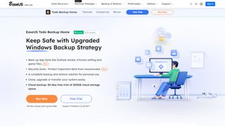 Website screenshot for EaseUS ToDo Backup