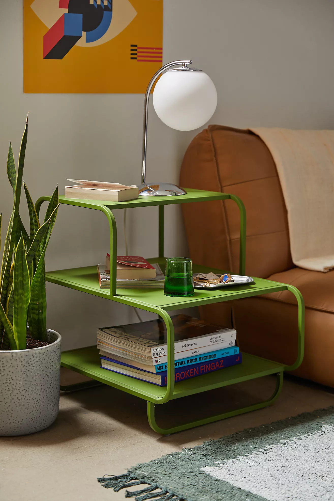 Alana Metal 3-Tiered Side Table/nightstand