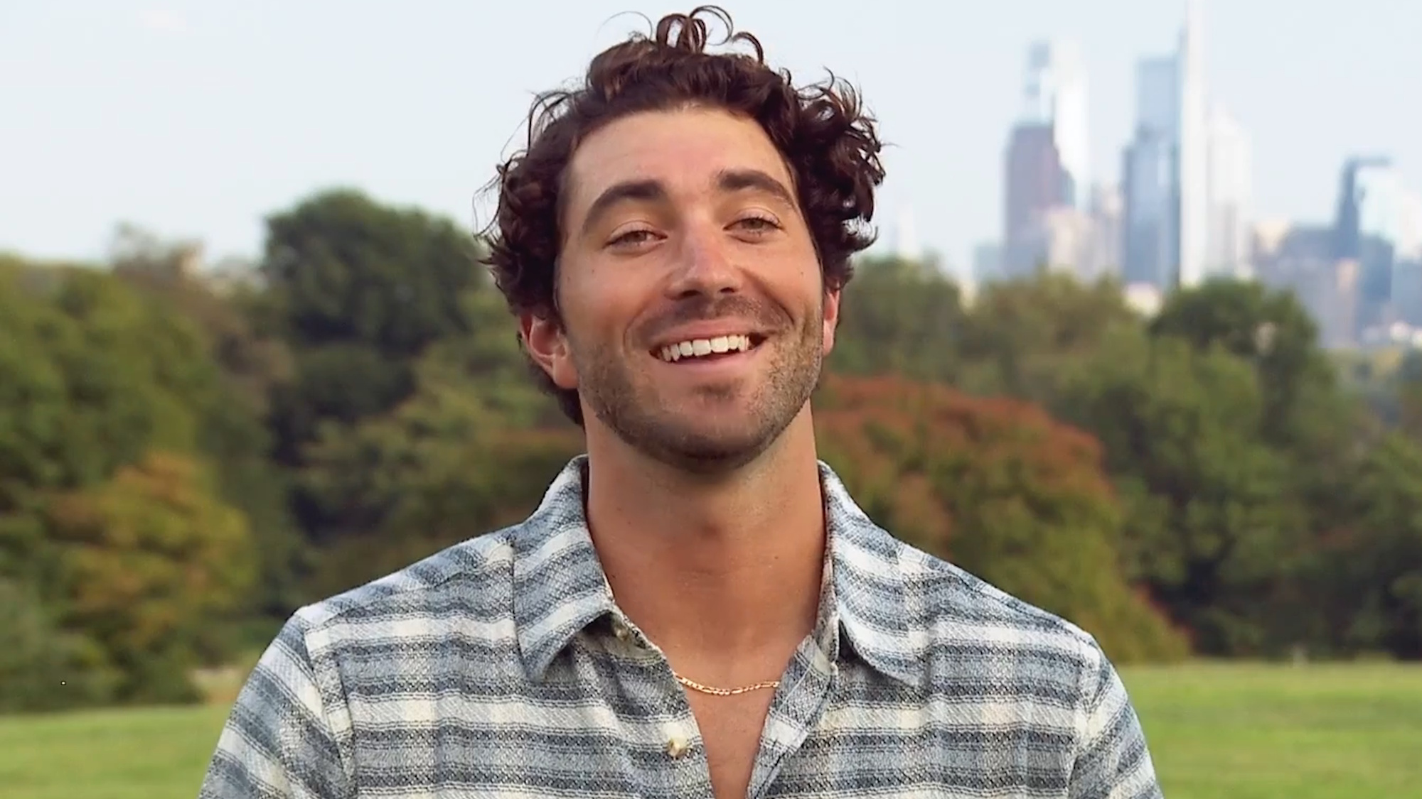 Joey Graziadei is shown on The Bachelor.