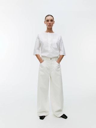 Tulsi Relaxed Jeans - White - Arket Gb