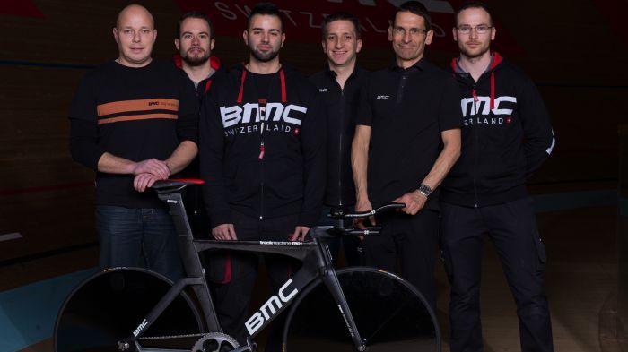 The BMC team, rightly proud of their creation