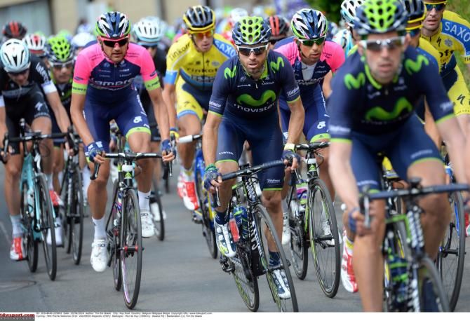 Alejandro Valverde during the race
