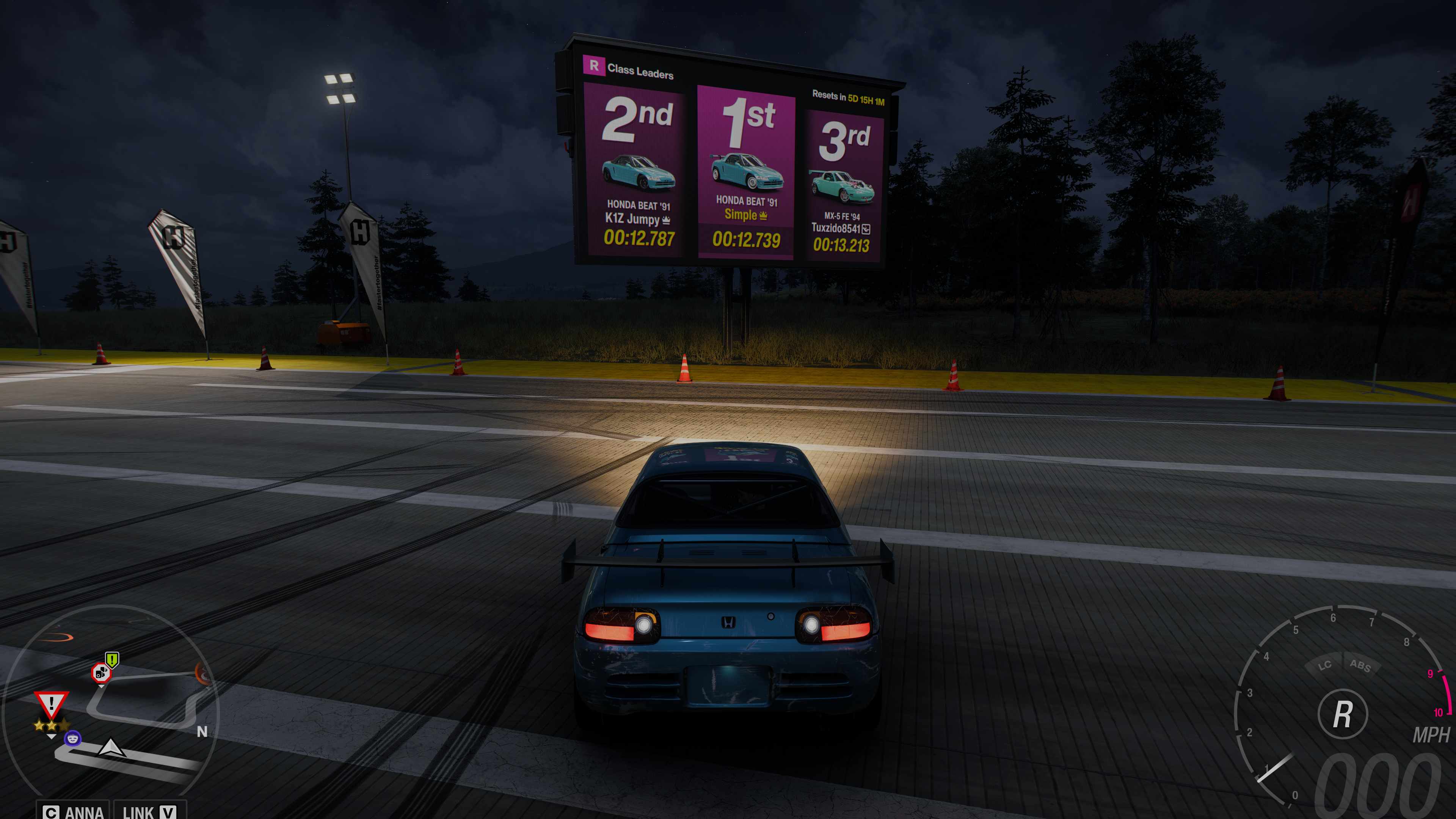 Forza Horizon 6 screenshot of the Honda Beat as the top car.
