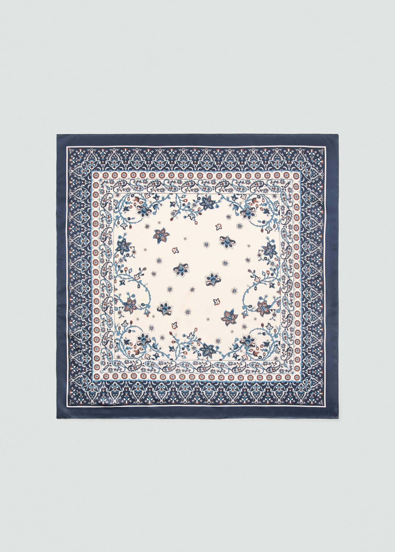 Paisley Satin Scarf - Women | Mango United Kingdom