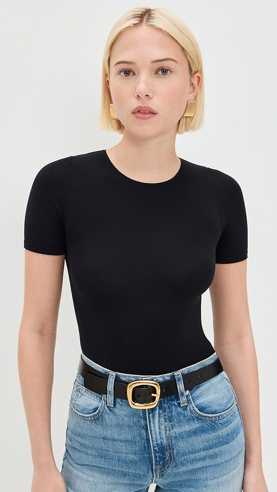 Commando Ballet Short Sleeve Thong Bodysuit