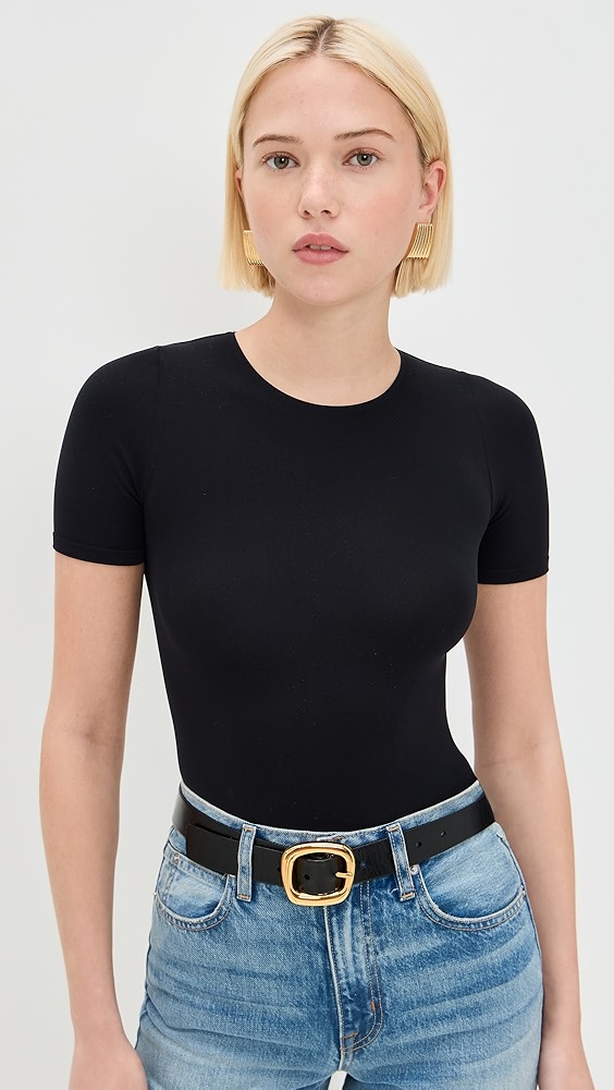 Commando Ballet Short Sleeve Thong Bodysuit