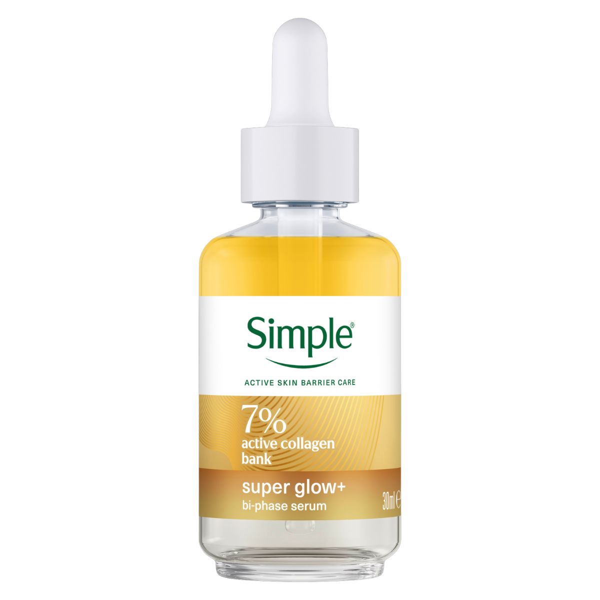 Simple, Simple Super Glow+ Bi-Phase Face Serum for Even-Toned Glowing Skin 30ml