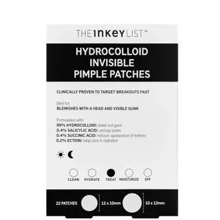 The Inkey List Hydrocolloid Invisible Pimple Patches (22 Patches)