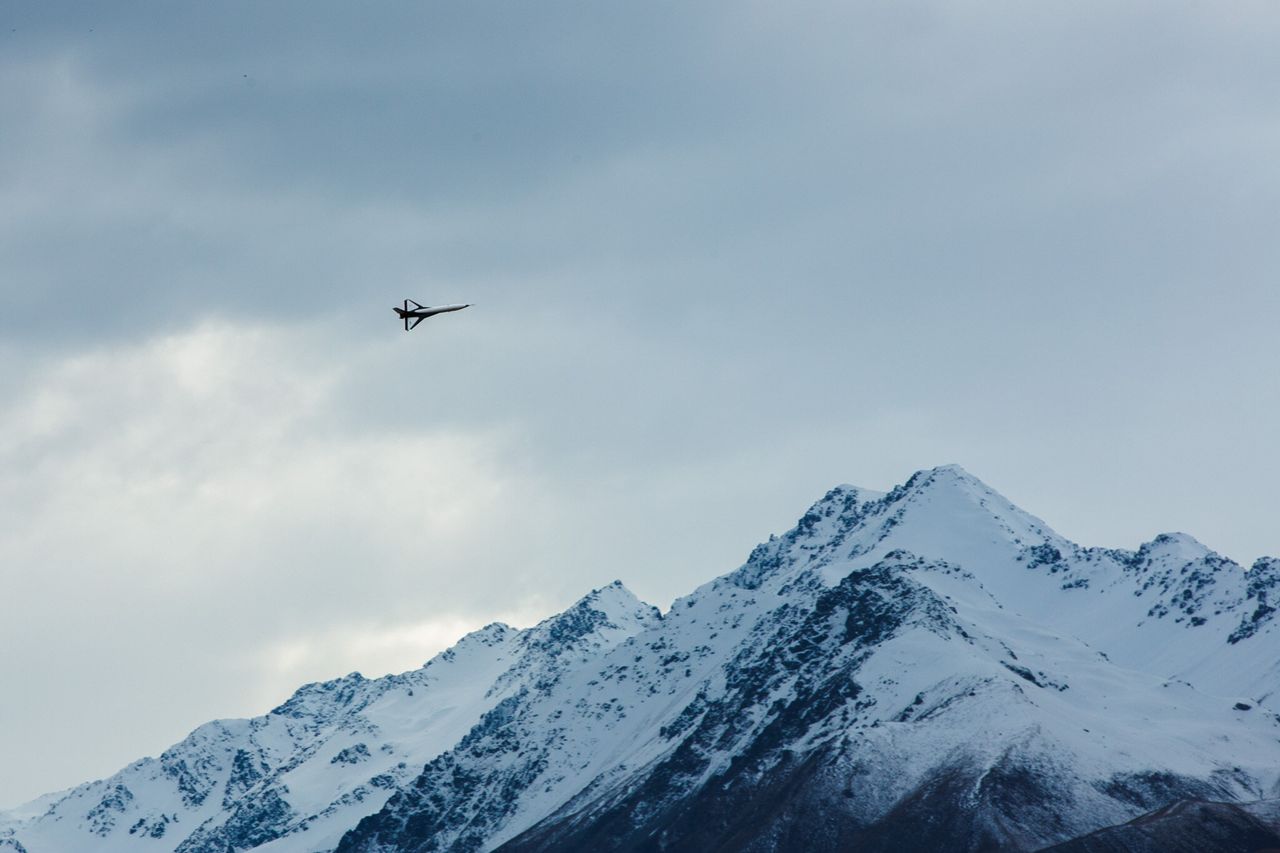 Dawn Aerospace's robotic Mk-II Aurora suborbital space plane conducts a test flight over New Zealand's South Island in July 2021.