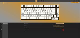 Screenshot of the Epomaker Tide 75 mechanical keyboard settings in the opensource VIA app