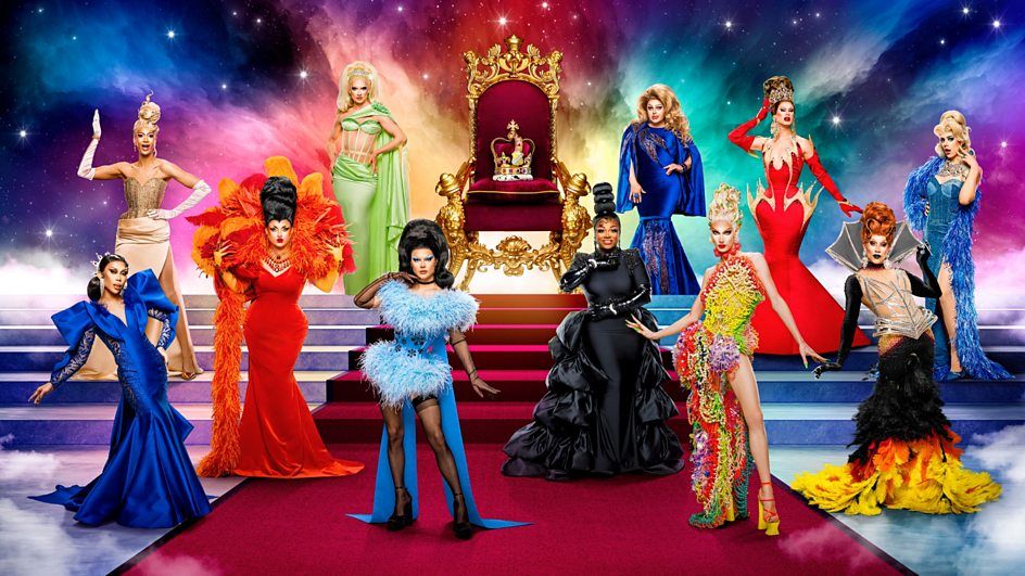 Contestants for RuPaul&#039;s RuPaul&#039;s Drag Race U.K. vs The World season 2 posing together