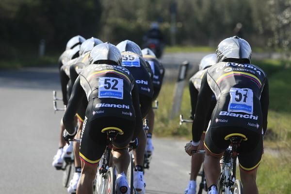 The Colombia-Coldeportes gets started in its first WorldTour race in Tirreno-Adriatico